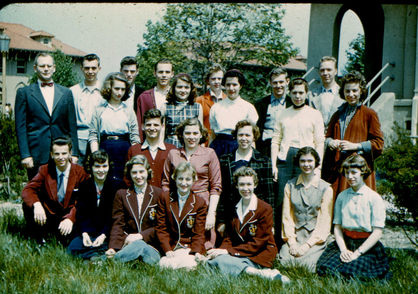 LSF Group on campus in 1955